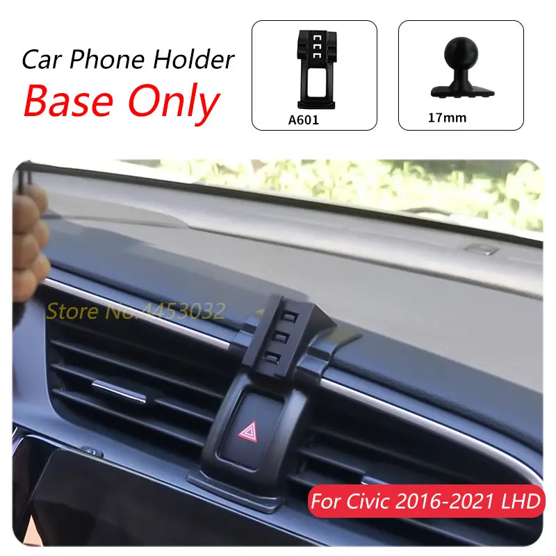 Для Honda Civic 2016-2021 10-й автомобильный держатель для телефона с левым рулем, специальный фиксированный кронштейн, основание 17 мм, не блокирующий воздуховыпускное отверстие, аксессуары для интерьера
Для Honda Civic 2016-2021 10-й автомобильный держатель для телефона с левым рулем, специальный фиксированный кронштейн, основание 17 мм, не блокирующий воздуховыпускное отверстие, аксессуары для интерьера