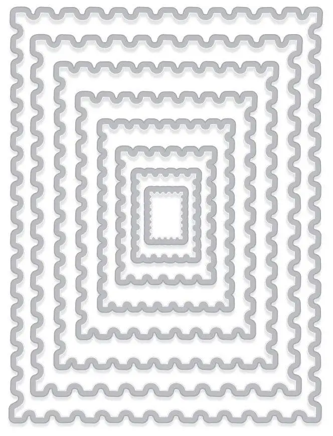 Exquisite Wave line rectangle metal cutting die technology card making template manual DIY 2022 new
Exquisite Wave line rectangle metal cutting die technology card making template manual DIY 2022 new