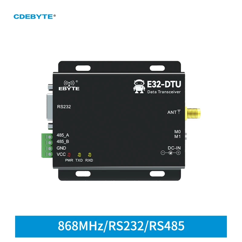 Lora RS232 RS485 Wireless Digital Radio 868MHz 915MHz 30dBm Long Range 8km CDEBYTE E32-DTU(900L30) -V8 IoT Wireless Transceiver
Lora RS232 RS485 Wireless Digital Radio 868MHz 915MHz 30dBm Long Range 8km CDEBYTE E32-DTU(900L30) -V8 IoT Wireless Transceiver