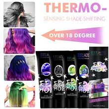 Hair Dye Thermochromic Color Changing Dye Gray Hair Color Cream Thermo Sensing Shade Shifting Hair Color Wax Hair Styling