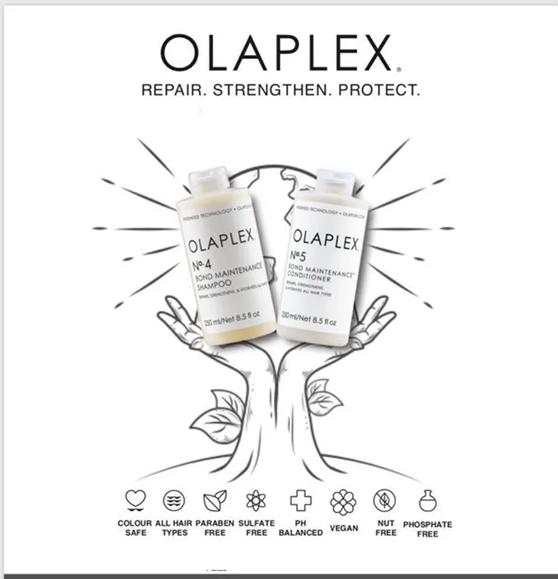 Olaplex NO4/5 Shampoo And Conditioner Set Original Repair Strengthen Noirishes For All Hair Types Professional Hair Care 250ML
Olaplex NO4/5 Shampoo And Conditioner Set Original Repair Strengthen Noirishes For All Hair Types Professional Hair Care 250ML