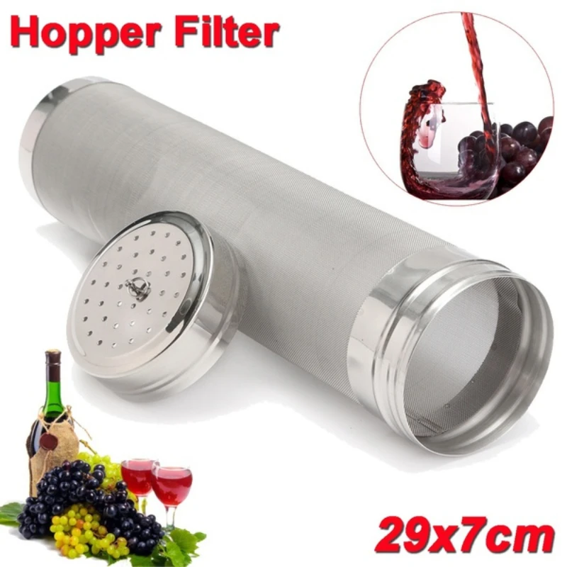 7x29cm 300μm Micron Stainless Steel Hop Mesh Filter Homebrew Mesh Beer Filter Strainer Dry Hopper for Home Brew Filter
7x29cm 300μm Micron Stainless Steel Hop Mesh Filter Homebrew Mesh Beer Filter Strainer Dry Hopper for Home Brew Filter