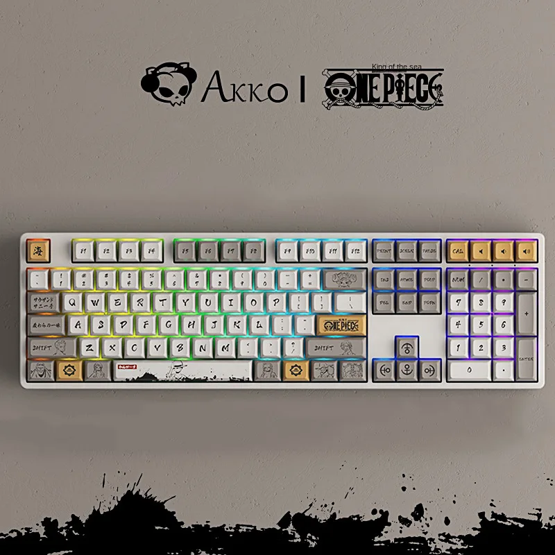 ONE PIECE Keyboard Anime Characters Personality Monkey D. Luffy RGB 108 Keys Keycap Gaming Mechanical Key Boards
ONE PIECE Keyboard Anime Characters Personality Monkey D. Luffy RGB 108 Keys Keycap Gaming Mechanical Key Boards