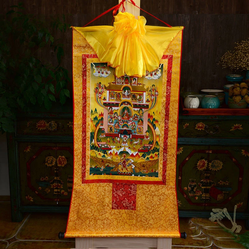 Wholesale Buddhist supplies--120CM large -HOME Tibetan Guru Rinpoche Padmasambhava Buddha Nirvana Thang-ga Thangka painting
Wholesale Buddhist supplies--120CM large -HOME Tibetan Guru Rinpoche Padmasambhava Buddha Nirvana Thang-ga Thangka painting
