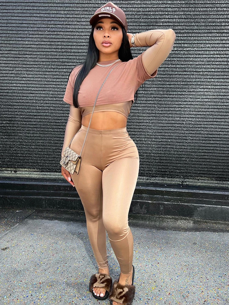 Weird Puss Autumn Tracksuit Women Hipster Trend Long Sleeve Fake 2 Piece Crop Tops+Leggings Casual Sporty Matching Streetwear
Weird Puss Autumn Tracksuit Women Hipster Trend Long Sleeve Fake 2 Piece Crop Tops+Leggings Casual Sporty Matching Streetwear