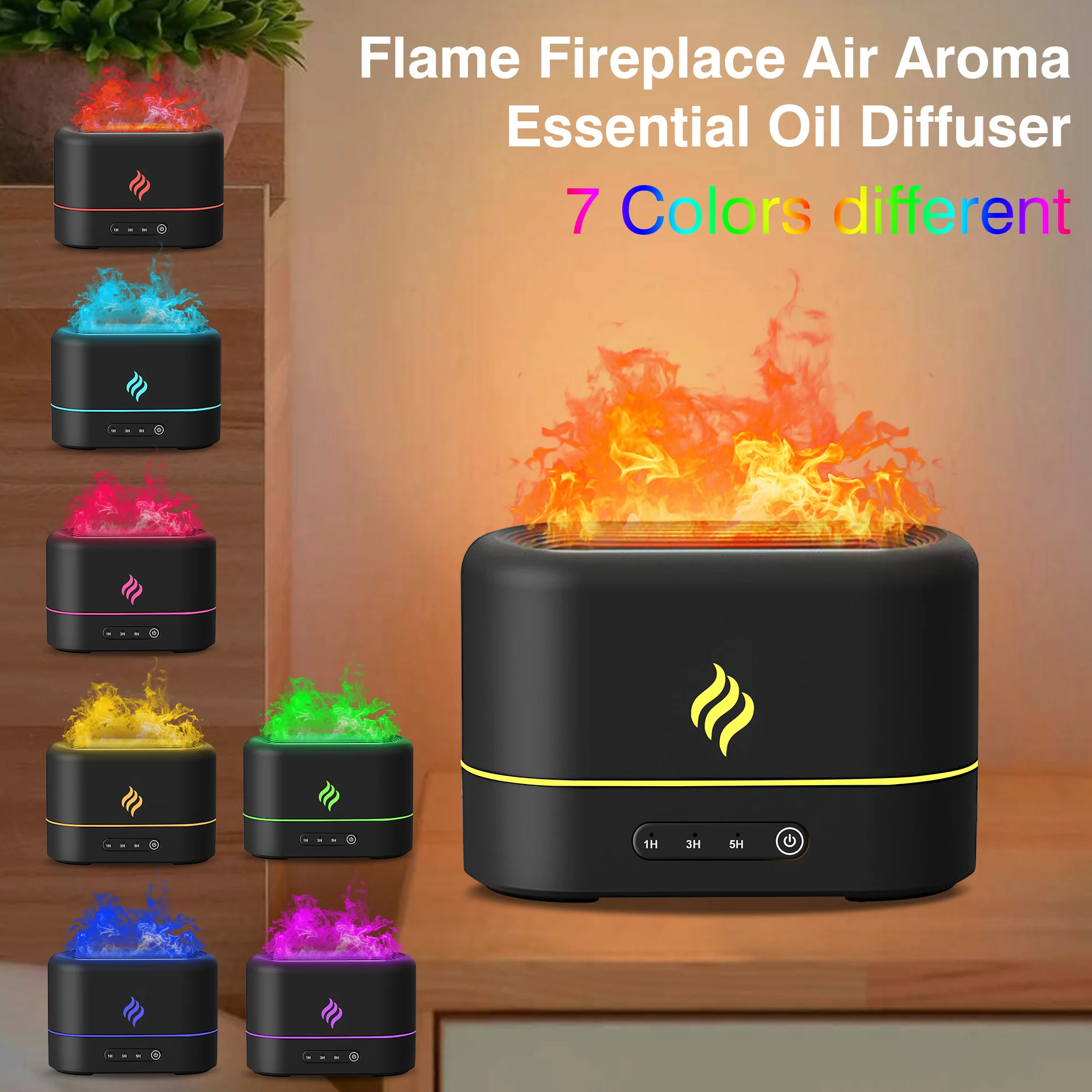 Flame Humidifier, 7 Colors Flame Fireplace Air Essential Oil Diffuser, USB Personal Desktop Noiseless Cool Humidifier with Au
Flame Humidifier, 7 Colors Flame Fireplace Air Essential Oil Diffuser, USB Personal Desktop Noiseless Cool Humidifier with Au