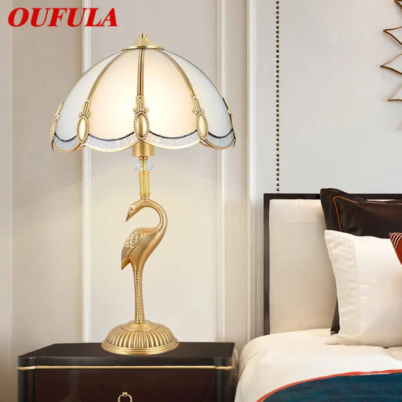 OUFULA Contemporary Golden Brass Table Lamp LED Copper Creative Decor Desk Light For Home Living Bed Room
OUFULA Contemporary Golden Brass Table Lamp LED Copper Creative Decor Desk Light For Home Living Bed Room