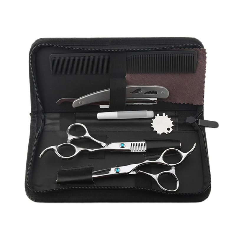 Hair Cutting Shears Professional Stainless Barber Scissors Set For Hairdressing Thinning Texturizing Salon Or Home Use - Flat Sh
Hair Cutting Shears Professional Stainless Barber Scissors Set For Hairdressing Thinning Texturizing Salon Or Home Use - Flat Sh