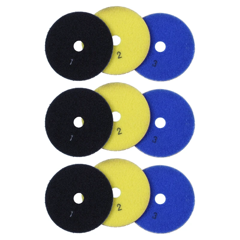 9 Pieces 100Mm Diamond Flexible Wet & Dry Polishing Pads 3 Step Floor Polish For Stone Marble Tile
9 Pieces 100Mm Diamond Flexible Wet & Dry Polishing Pads 3 Step Floor Polish For Stone Marble Tile