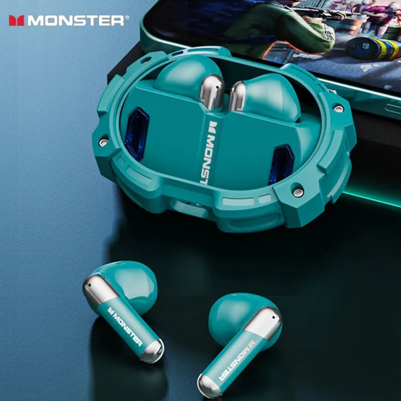 

Original Monster XKT10 Pro Ture Wireless Bluetooth Low Latency Earphone Sport Fast Charging Gaming HiFi Stereo Earphone Earbuds
