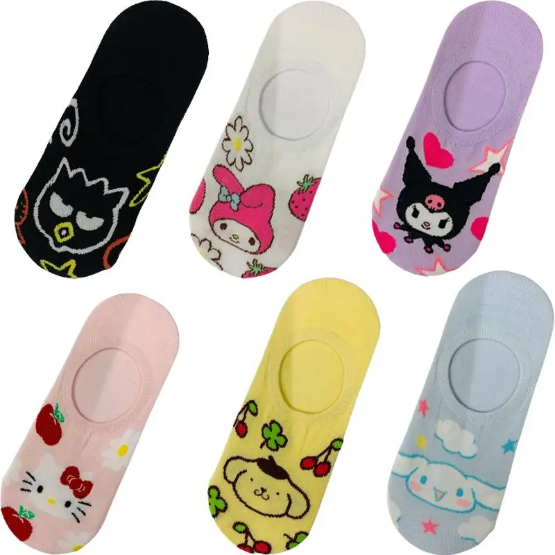 Sanrios Hellokittys Cinnamoroll Kuromi Kawaii Аниме периферийные женские носки-лодочки коллекция мультяшных персонажей милые носки для девочек
Sanrios Hellokittys Cinnamoroll Kuromi Kawaii Аниме периферийные женские носки-лодочки коллекция мультяшных персонажей милые носки для девочек