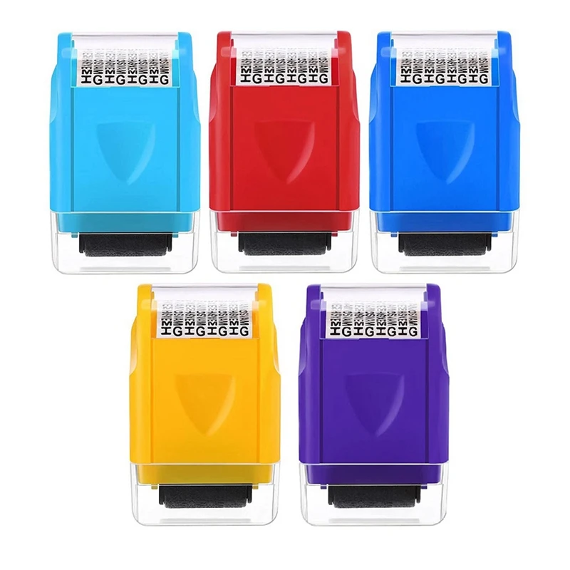 5Pcs Privacy Stamp Roll ID Protection Roller Stamp Identity Theft Protection Roller Stamp For Mail, Privacy Confidential
5Pcs Privacy Stamp Roll ID Protection Roller Stamp Identity Theft Protection Roller Stamp For Mail, Privacy Confidential