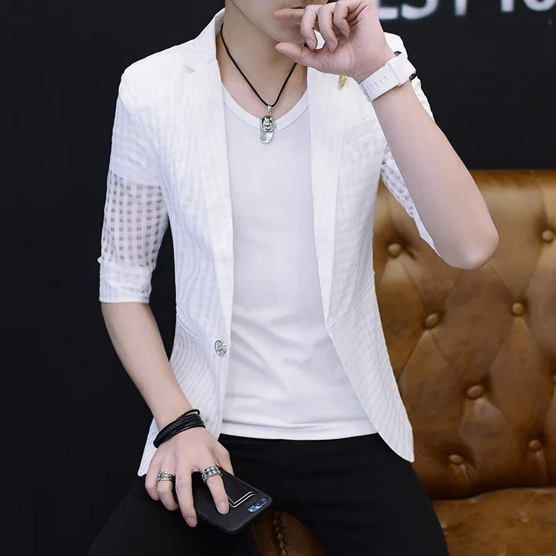HOO 2022 Men's Summer Sun Protection Half Sleeve blazer Youth Slim Fit Handsome Casual blazer
HOO 2022 Men's Summer Sun Protection Half Sleeve blazer Youth Slim Fit Handsome Casual blazer