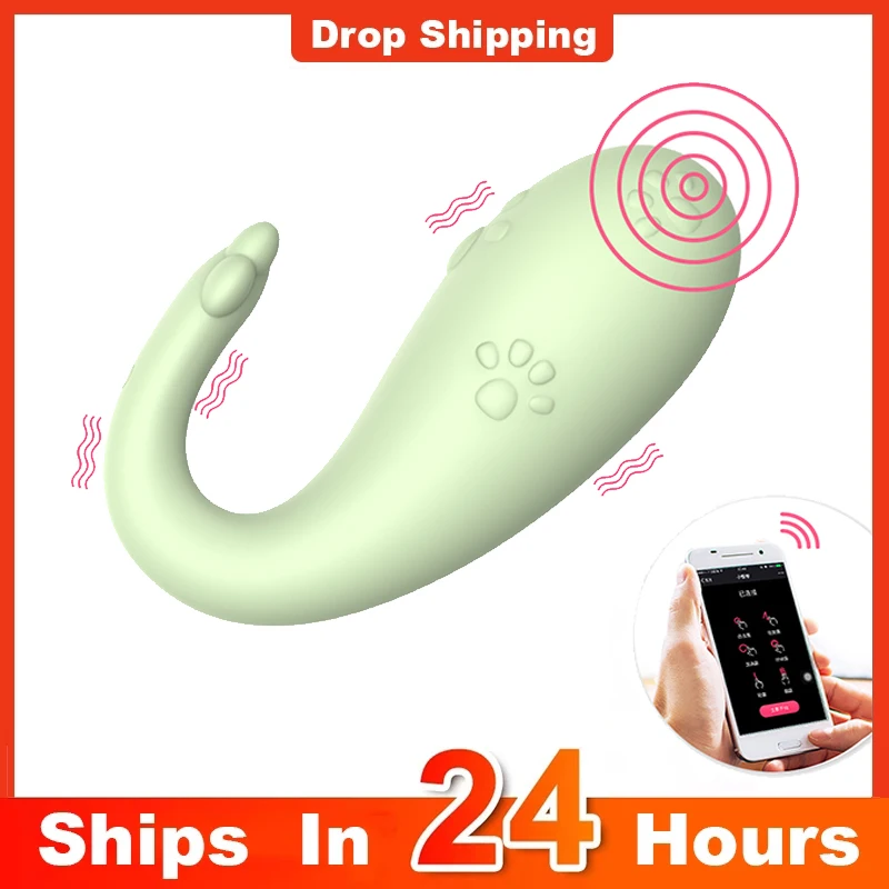 Беспроводной фаллоимитатор-вибратор с поддержкой Bluetooth и точки G для женщин, с дистанционным управлением через приложение, вибрирующее яйцо для клитора, женские трусики