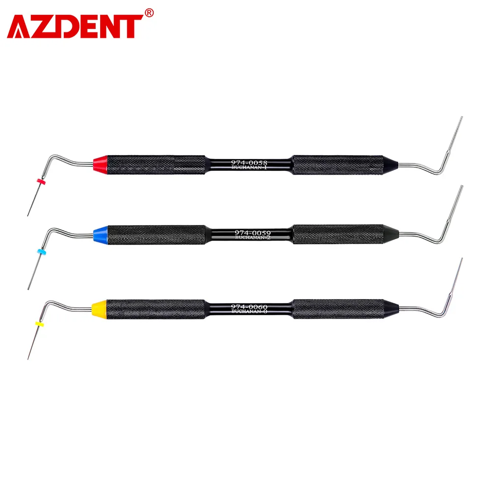 AZDENT 3PCS/Set Dental Sybronendo Endo Buchanan Hand Pluggers Tips Fill Obturation #1 #2 #3 Dentist Tools Dental Lab Tool
AZDENT 3PCS/Set Dental Sybronendo Endo Buchanan Hand Pluggers Tips Fill Obturation #1 #2 #3 Dentist Tools Dental Lab Tool