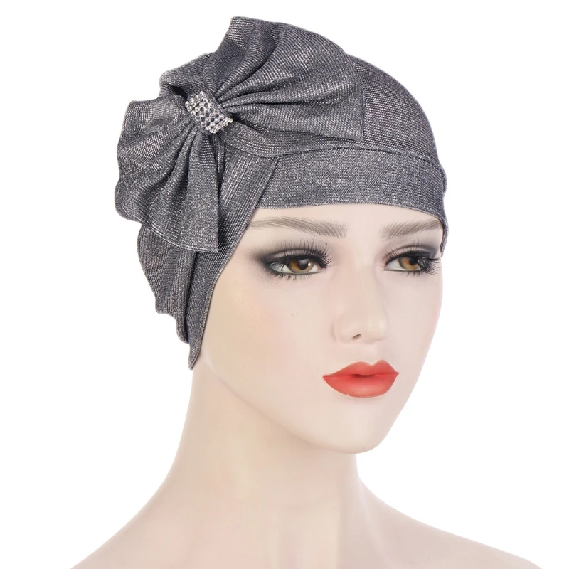 Women Muslim Hijab Turban Hat Cross Front Forehead Rhinestone Big Bow Bonnet Head Scarf Islamic Ruched Headwrap
Women Muslim Hijab Turban Hat Cross Front Forehead Rhinestone Big Bow Bonnet Head Scarf Islamic Ruched Headwrap