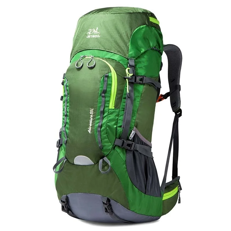 Outdoor Backpacks 55L Steel Frame Support Hiking Bags With Rain Cover Waterproof Trekking Travel Backpack CR External Frame
Outdoor Backpacks 55L Steel Frame Support Hiking Bags With Rain Cover Waterproof Trekking Travel Backpack CR External Frame