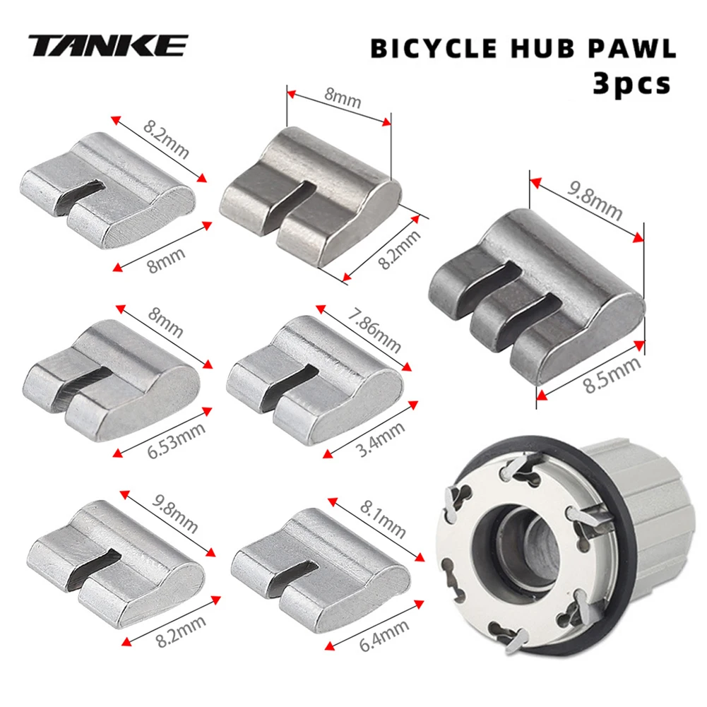 3Pcs Bicycle Wheel Cassette Hub Body Pawls With Spring Piece Kit Universal MTB Bike Cassette Pawls Cycling Freehub Accessories
3Pcs Bicycle Wheel Cassette Hub Body Pawls With Spring Piece Kit Universal MTB Bike Cassette Pawls Cycling Freehub Accessories