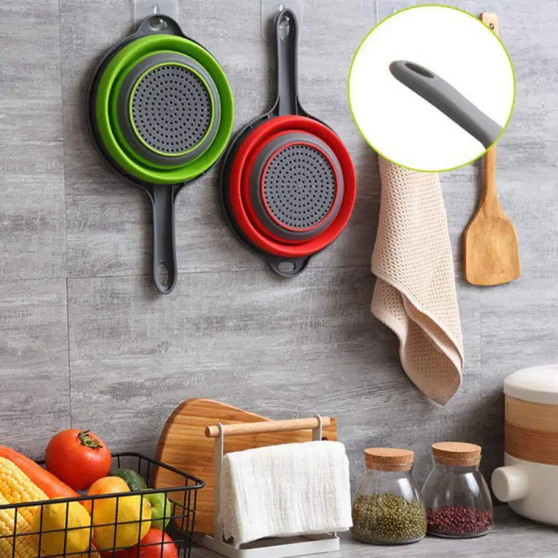 Kitchen Tools 1pcs Storage Baskets Folded Silicone Plastic Drain Basket Fruit Vegetable Draining Strainer Collapsible Colander
Kitchen Tools 1pcs Storage Baskets Folded Silicone Plastic Drain Basket Fruit Vegetable Draining Strainer Collapsible Colander