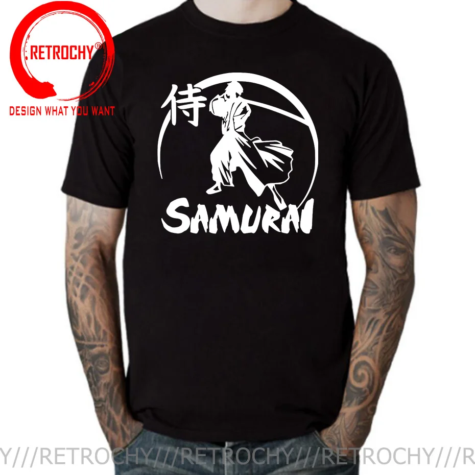 

Japanese Kanji Samurai Warrior T shirt men Cool Fashion Samurai Fighting Ninja Soldier T-shirt Japanese Bushido Spirit Tee shirt
