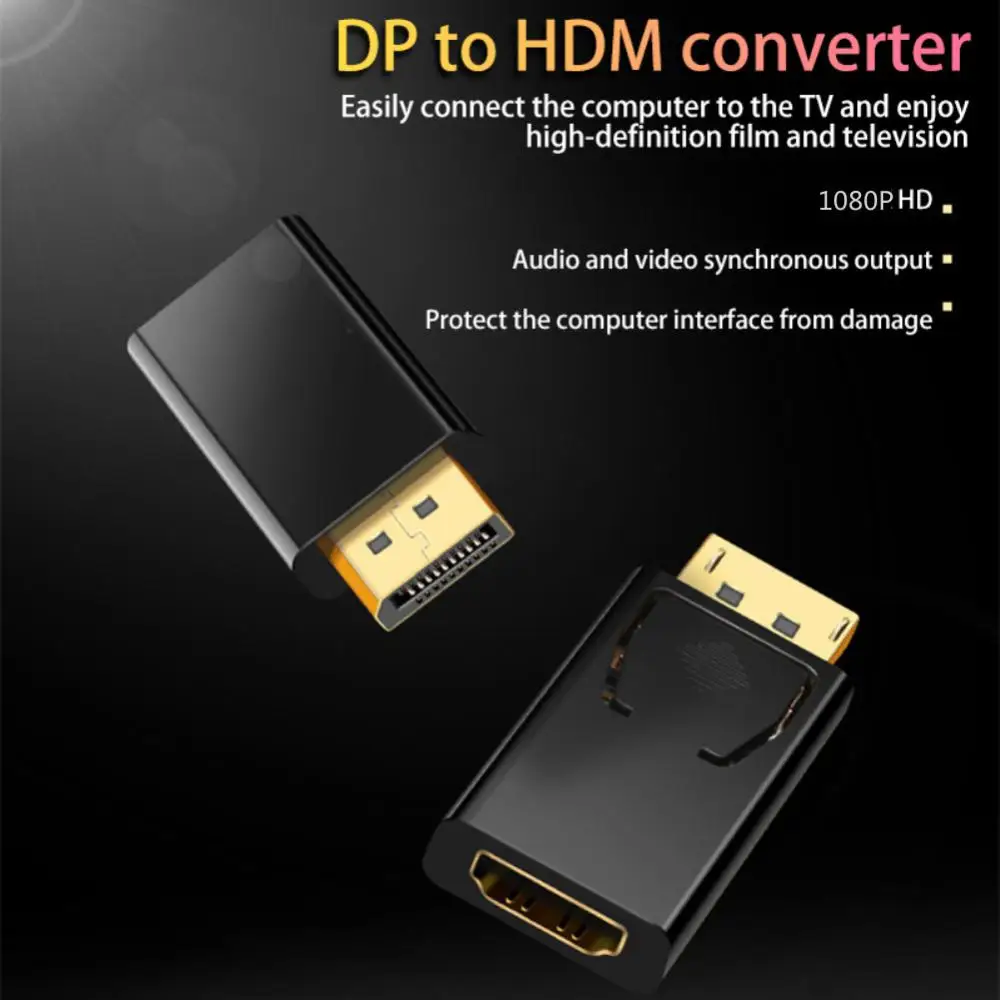 Black Pbs Shell Dp To -compatible Adapter 1080p Resolution Cable Adapter Dp To -compatible For Pc Tv For Video Audio
Black Pbs Shell Dp To -compatible Adapter 1080p Resolution Cable Adapter Dp To -compatible For Pc Tv For Video Audio