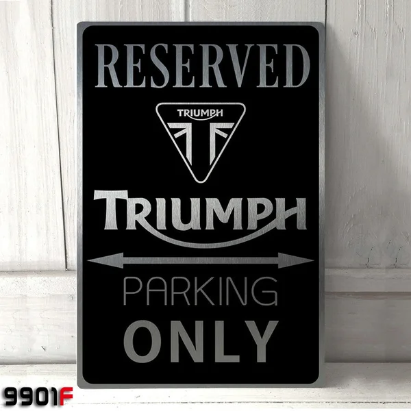 Triumph Motorcycle Parking Metal Tin Sign Metal Sign Home Garage Man Cave Pub Bar Wall Decor Wall Poster(20cmx30cm)
Triumph Motorcycle Parking Metal Tin Sign Metal Sign Home Garage Man Cave Pub Bar Wall Decor Wall Poster(20cmx30cm)