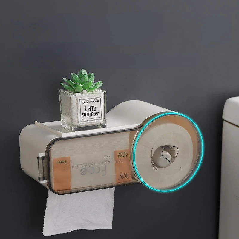 Multifunctional Wall Mounted Tissue Boxes Waterproof Tissue Rack Kitchen Bathroom Accessories Toilet Paper Holder with Storage
Multifunctional Wall Mounted Tissue Boxes Waterproof Tissue Rack Kitchen Bathroom Accessories Toilet Paper Holder with Storage