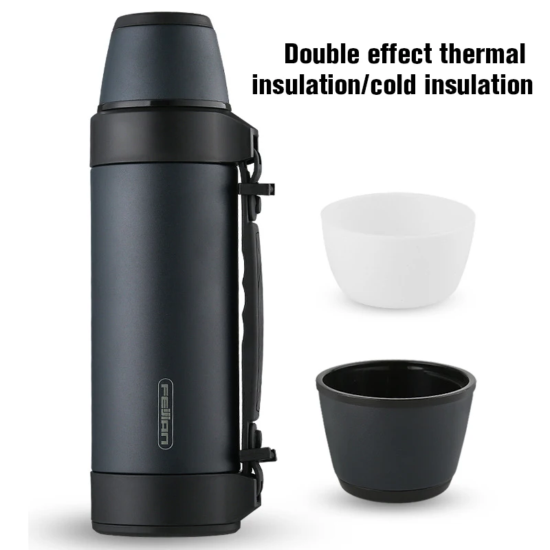 Портативный мужской спортивный термос, чашка, студенческий термос, чашка, изолированные военные вакуумные фляжки, бутылка для воды из нержавеющей стали 1,5 л
Портативный мужской спортивный термос, чашка, студенческий термос, чашка, изолированные военные вакуумные фляжки, бутылка для воды из нержавеющей стали 1,5 л