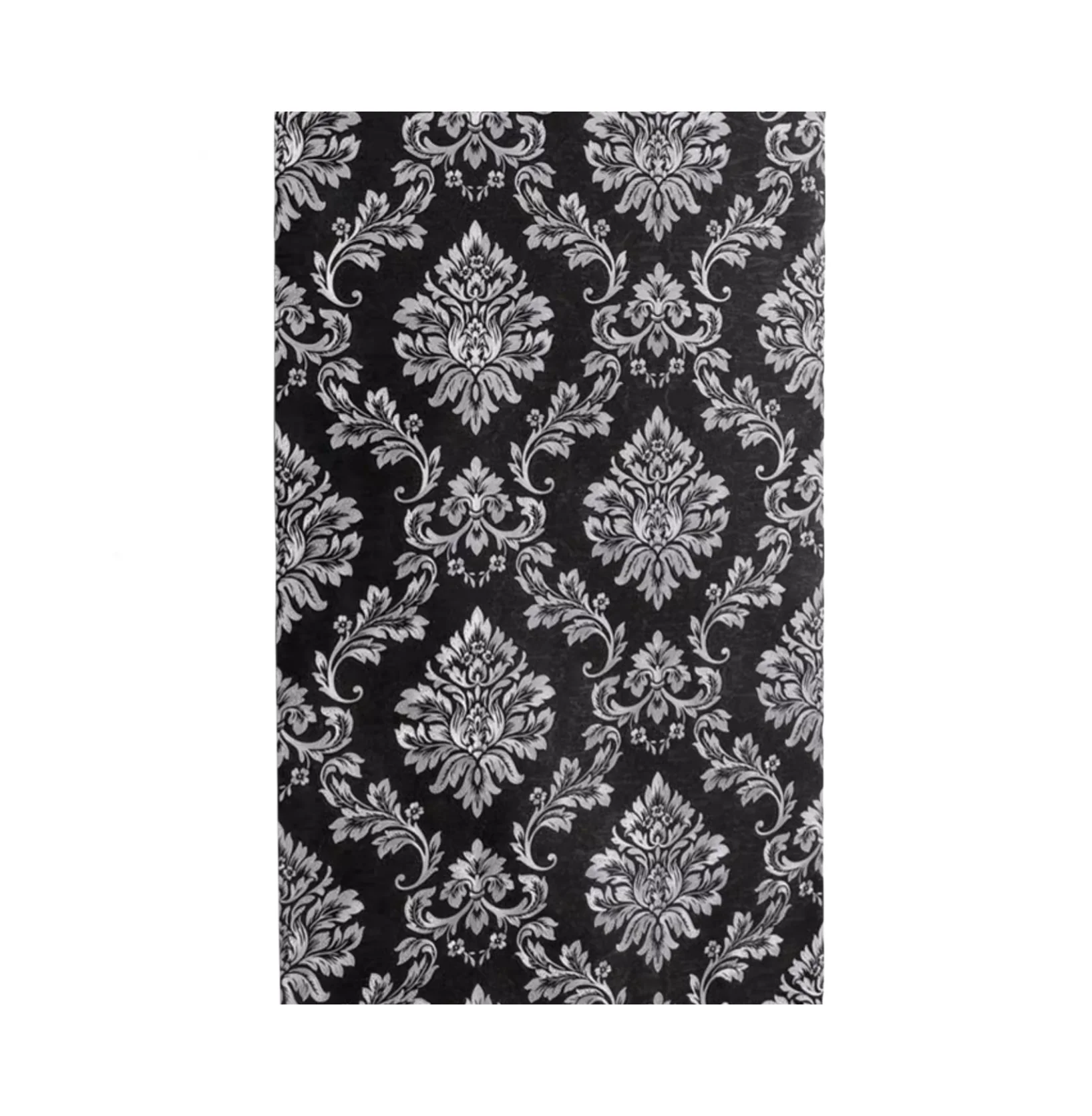 

Size：9.5x0.53meter 3D Black gold and silver patterns wallpaper home and hotel Living room dining room background wall wallpape
