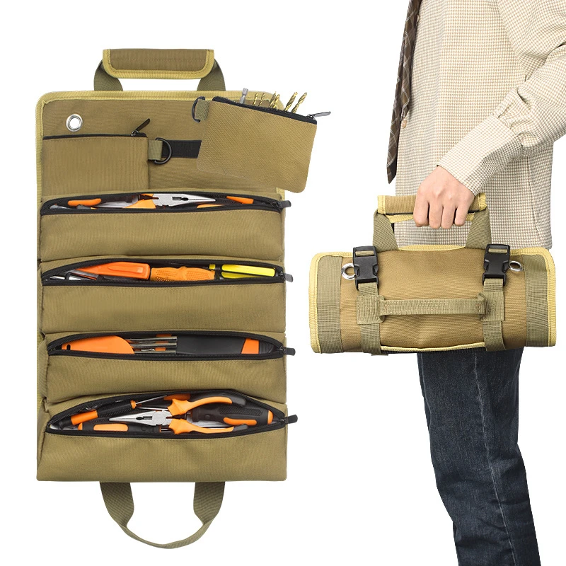 Multi-Purpose Tool Bag High Quality Professional Multi Pocket Hardware Tools Pouch Roll Up Portable Small Tools Organizer Bag 가방
Multi-Purpose Tool Bag High Quality Professional Multi Pocket Hardware Tools Pouch Roll Up Portable Small Tools Organizer Bag 가방