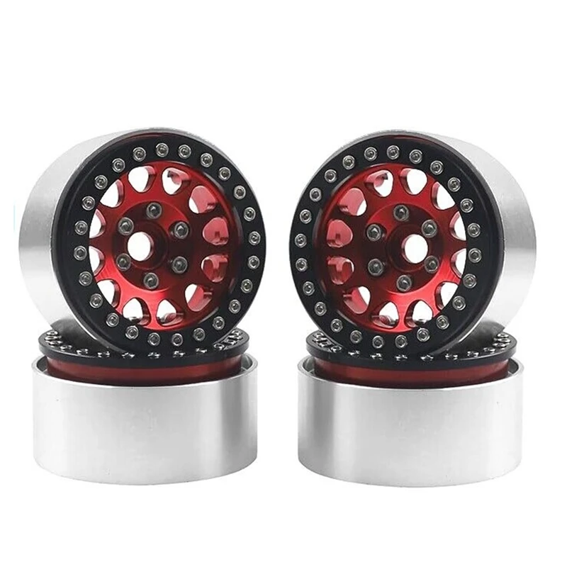 4Pcs 1.9 Metal Beadlock Wheel Hub Rim Replacement For 1/10 RC Traxxas TRX4 SCX10 SCX10-II 90046 SCX10-III AXI03007 D90 Red
4Pcs 1.9 Metal Beadlock Wheel Hub Rim Replacement For 1/10 RC Traxxas TRX4 SCX10 SCX10-II 90046 SCX10-III AXI03007 D90 Red