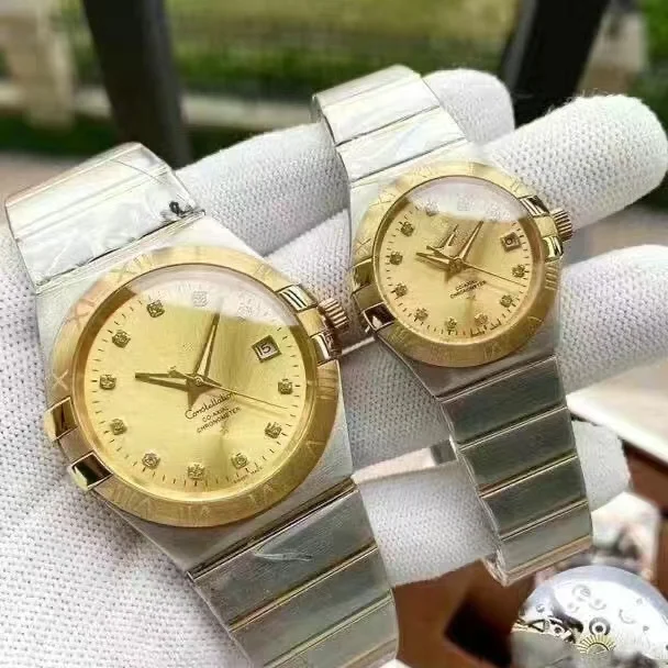 38mm and 28mm couple watch Mechanical Automatic Miyota 8215 Movement Luminous Waterproof 904 Stainless Steel luxury brand AAA+
38mm and 28mm couple watch Mechanical Automatic Miyota 8215 Movement Luminous Waterproof 904 Stainless Steel luxury brand AAA+