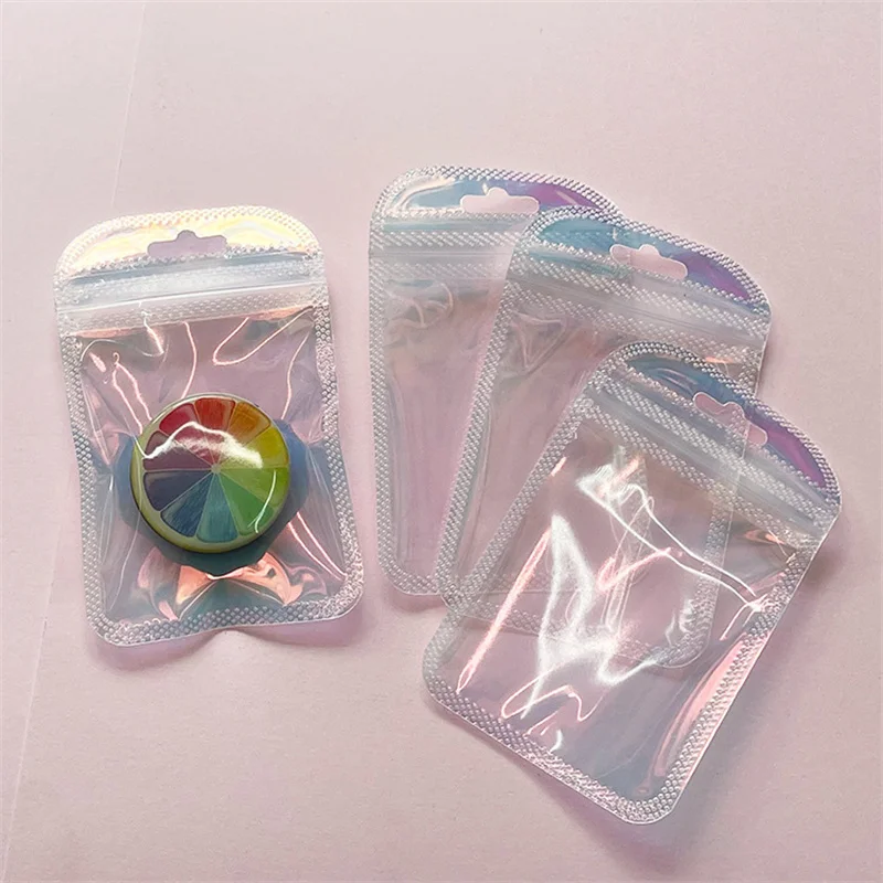 100PCS Jewelry Candy Gradient Rainbow Packaging Bag Clear Laser Zip Lock Bags Plastic Repeatable Hologram Self Seal Zipper Pouch
100PCS Jewelry Candy Gradient Rainbow Packaging Bag Clear Laser Zip Lock Bags Plastic Repeatable Hologram Self Seal Zipper Pouch