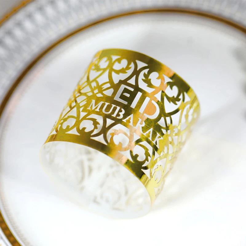 10pcs Eid Mubarak Paper Napkin Ring Buckle Decoration Paper Ring Hollow Towel Buckle Ramadan Home Decor EID Muslim Party
10pcs Eid Mubarak Paper Napkin Ring Buckle Decoration Paper Ring Hollow Towel Buckle Ramadan Home Decor EID Muslim Party