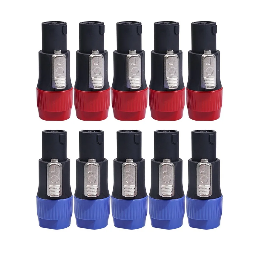 10PC NL4FC Audio Plug Speaker Connectors 4 Pin Male Audio Ohm Plug Adapter Audio Cables Digital Cables Accessories
10PC NL4FC Audio Plug Speaker Connectors 4 Pin Male Audio Ohm Plug Adapter Audio Cables Digital Cables Accessories