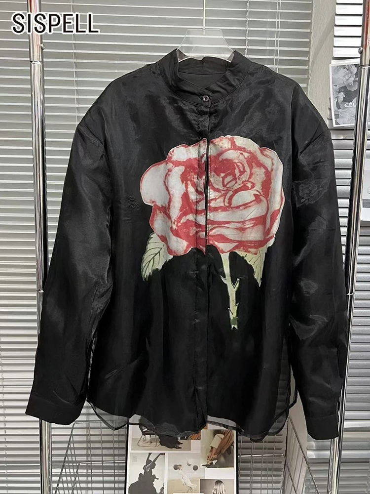 SISPELL Print Floral Jacket For Women Stand Collar Long Sleeve Loose Colorblock Coats Female Spring Clothing Style 2022 Fashion
SISPELL Print Floral Jacket For Women Stand Collar Long Sleeve Loose Colorblock Coats Female Spring Clothing Style 2022 Fashion