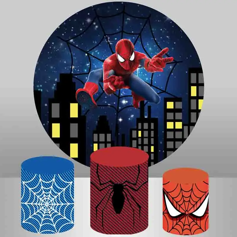 Disney Spiderman Round Photography Backdrop Superhero Birthday Party Baby Shower Photo Background Red Circle Photo Booth Props
Disney Spiderman Round Photography Backdrop Superhero Birthday Party Baby Shower Photo Background Red Circle Photo Booth Props