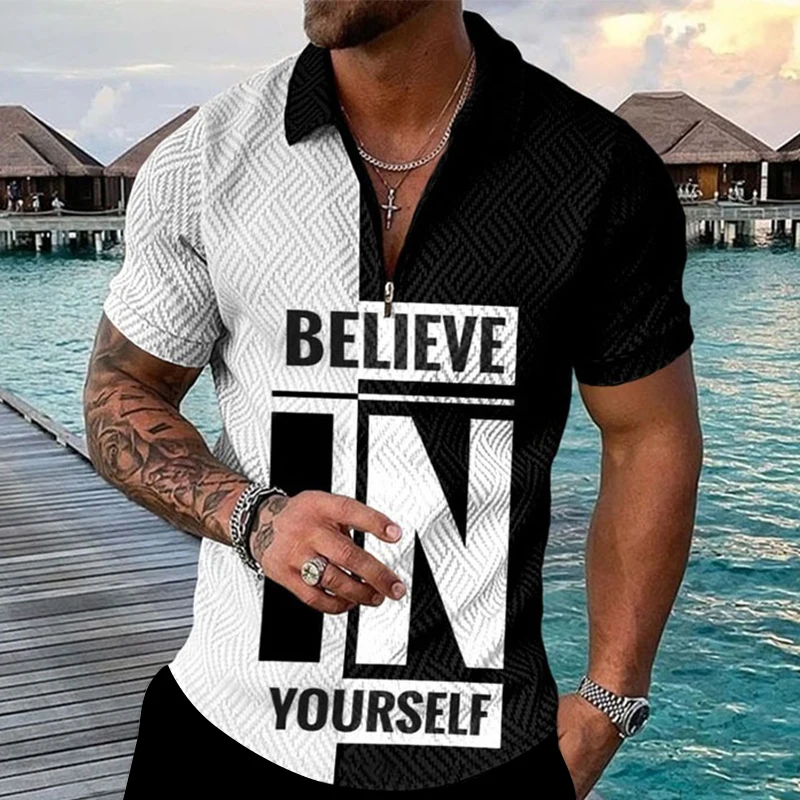 Мужская Повседневная летняя рубашка-поло с коротким рукавом, Мужская футболка на молнии, мужские топы, одежда для улицы и гольфа, одежда для ...
Мужская Повседневная летняя рубашка-поло с коротким рукавом, Мужская футболка на молнии, мужские топы, одежда для улицы и гольфа, одежда для ...