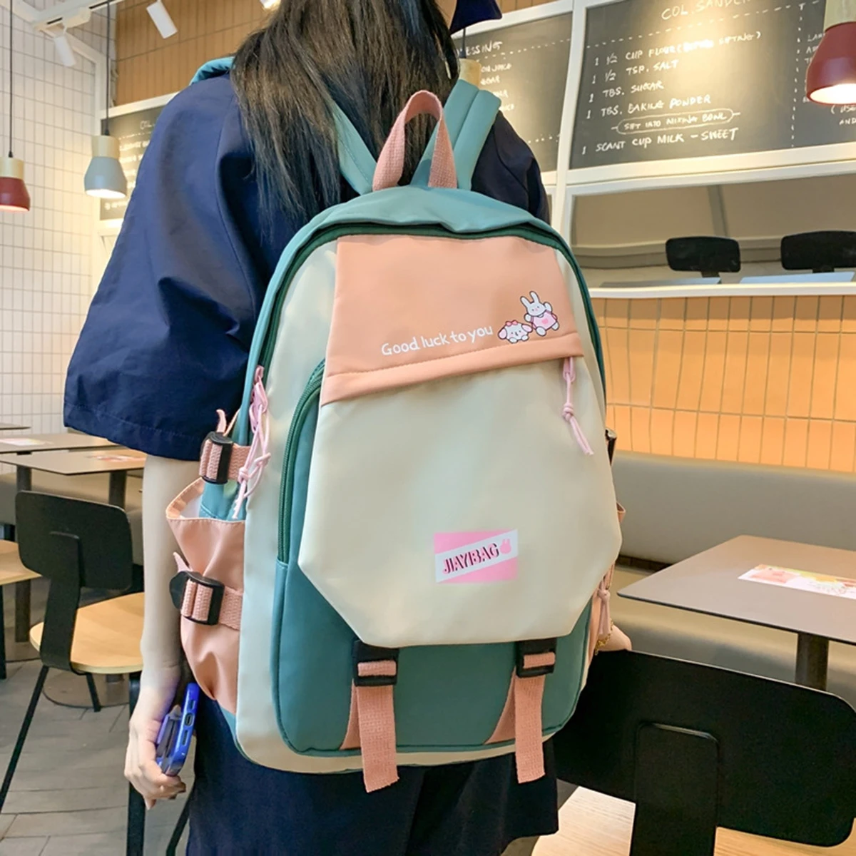 Letter Printed Patchwork Backpack Women Preppy Style Fashion College Student School Bag Large Capacity Laptop Travel Rucksack
Letter Printed Patchwork Backpack Women Preppy Style Fashion College Student School Bag Large Capacity Laptop Travel Rucksack