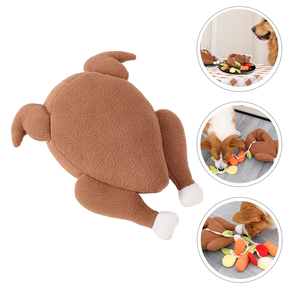 Chick Stuffed Animal Plush Pet Toys Chewing Turkey Design Dog Sniff Training Puppy Bite Work
Chick Stuffed Animal Plush Pet Toys Chewing Turkey Design Dog Sniff Training Puppy Bite Work