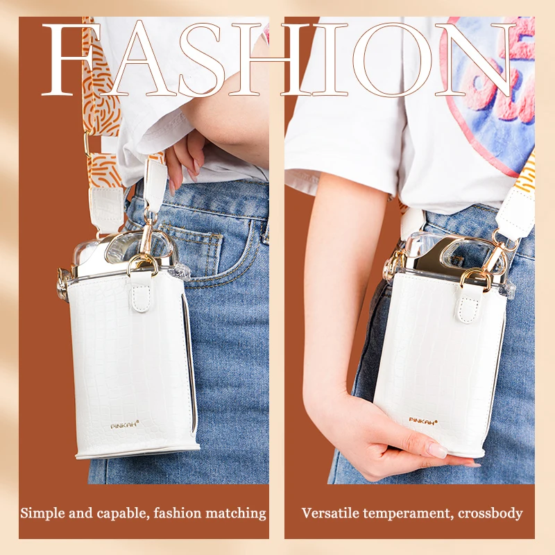 PINKAH Hot Sale Summer Fashion Trend Ladies Square Straw Cup Outdoor Portable Plastic Kettle Graduated Holster Shoulder Strap
PINKAH Hot Sale Summer Fashion Trend Ladies Square Straw Cup Outdoor Portable Plastic Kettle Graduated Holster Shoulder Strap
