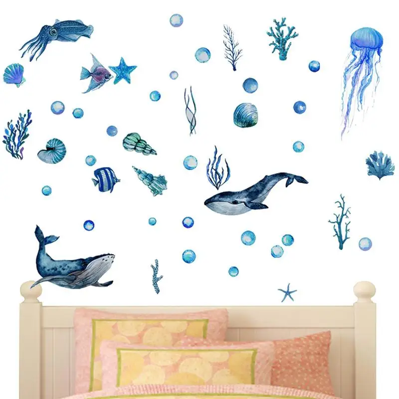 Ocean Fish Wall Decals Glow In The Dark Luminous Fish Turtle Jellyfish Wall Decor Reusable Ocean Theme Fluorescent Sticker
Ocean Fish Wall Decals Glow In The Dark Luminous Fish Turtle Jellyfish Wall Decor Reusable Ocean Theme Fluorescent Sticker