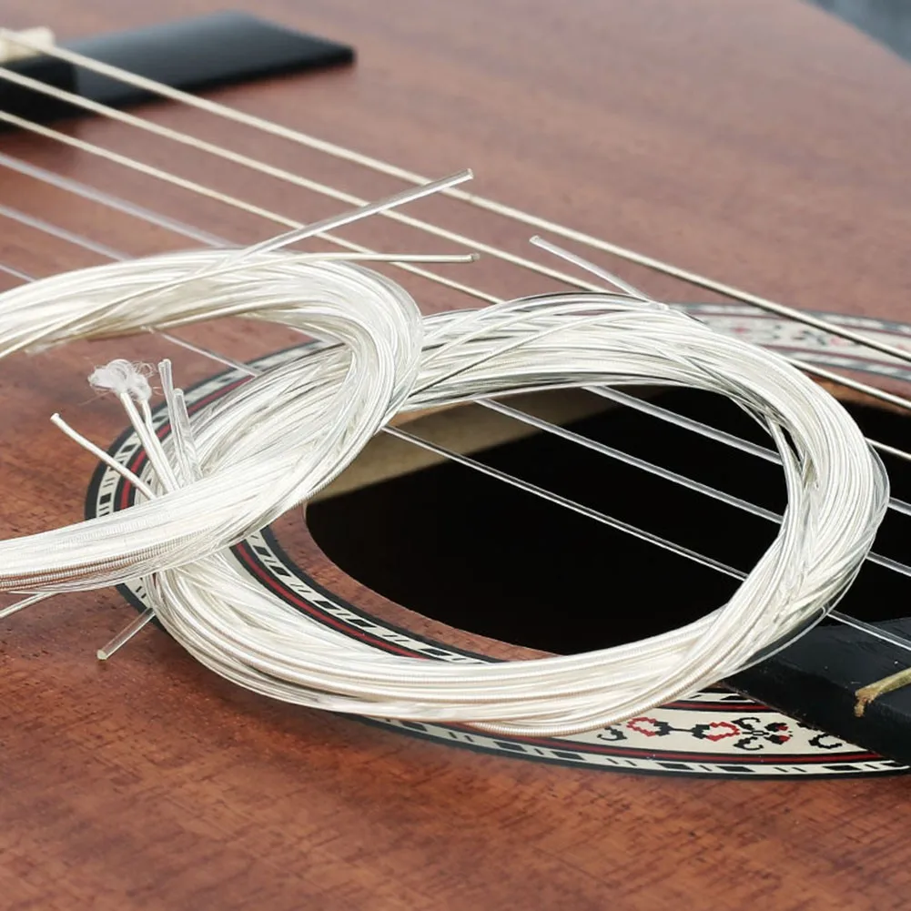 High Guality Set Of 6pcs Classical Acoustic Guitar Nylon Strings Replacement For Classical Classic Guitar E A D Guitar Bass Part
High Guality Set Of 6pcs Classical Acoustic Guitar Nylon Strings Replacement For Classical Classic Guitar E A D Guitar Bass Part