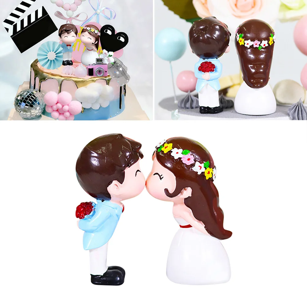 1 Pair Wedding Cake Ornament Cake Resin Ornament Kiss Couple Cake Ornament Creative Cake Decoration
1 Pair Wedding Cake Ornament Cake Resin Ornament Kiss Couple Cake Ornament Creative Cake Decoration