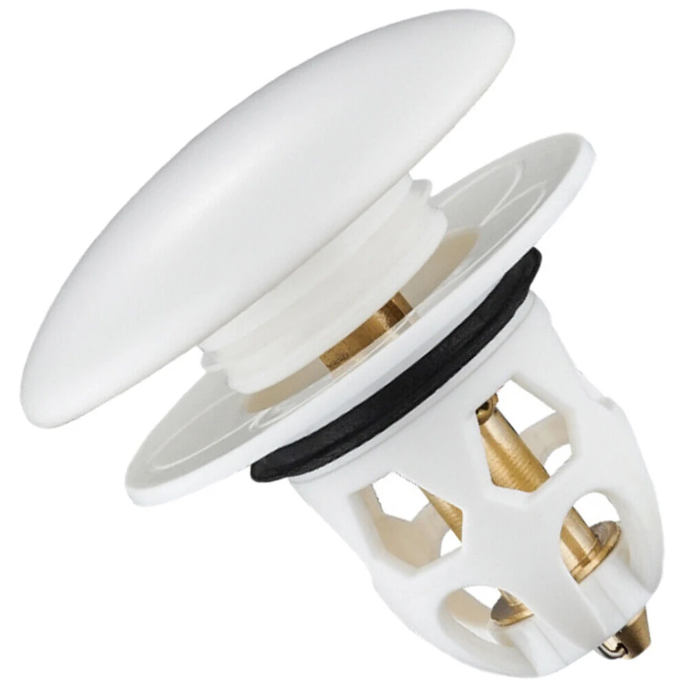 Ceramic Drain Stopper Pop-Up Bounce Core Basin Drain Filter Valve Hair Catcher Shower Sink Strainer Bath Stopper Bathroom Cover
Ceramic Drain Stopper Pop-Up Bounce Core Basin Drain Filter Valve Hair Catcher Shower Sink Strainer Bath Stopper Bathroom Cover