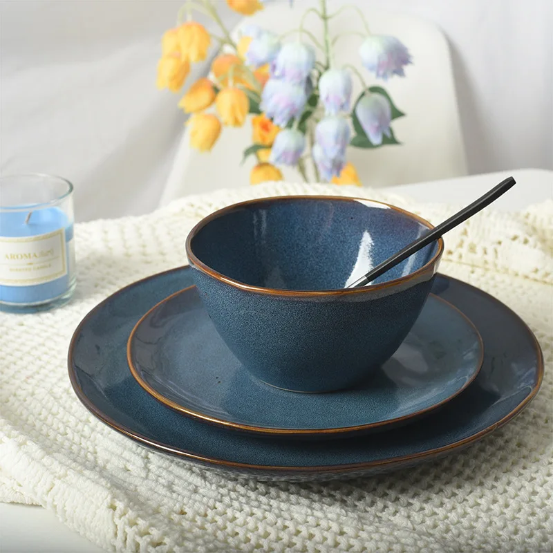 Plate Japanese Creative Ceramic Tableware Restaurant Steak Western Food Household Dinner Plate Plate Glaze Kiln
Plate Japanese Creative Ceramic Tableware Restaurant Steak Western Food Household Dinner Plate Plate Glaze Kiln