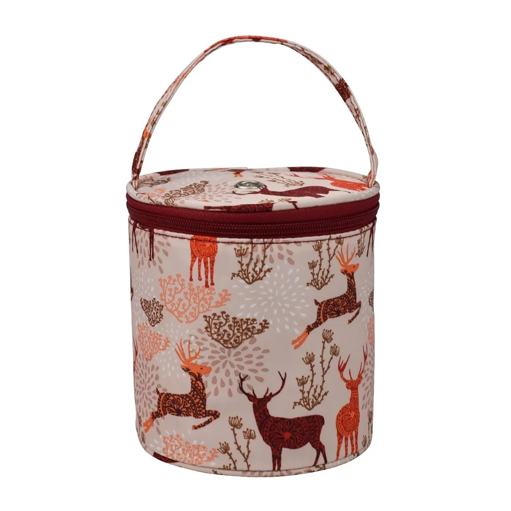 13*13*3cm Woolen Printed Storage Drum Bag 600D Oxford Cloth Knitting Bag Oxford Cloth Crochet Organizer Yarn Knitting Tote Bag
13*13*3cm Woolen Printed Storage Drum Bag 600D Oxford Cloth Knitting Bag Oxford Cloth Crochet Organizer Yarn Knitting Tote Bag