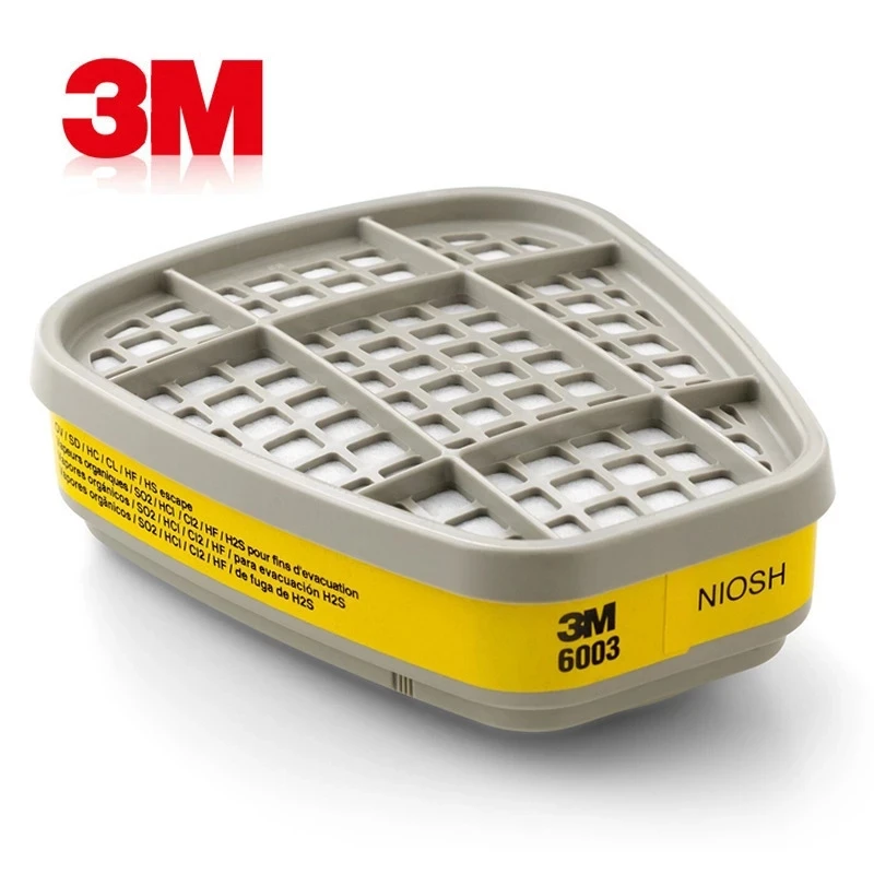 3M 6003 Organic and Acid Vapor Respirator Activated Carbon Filter Cartridge for 7502 6200 6800 Gas Mask
3M 6003 Organic and Acid Vapor Respirator Activated Carbon Filter Cartridge for 7502 6200 6800 Gas Mask