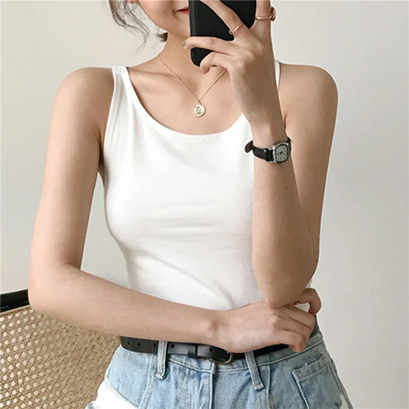 Camisoles Women Solid Simple Backless Leisure Womens Korean Style Tank Tops Slim Crop Top Basic Sexy All-match Bodycon New
Camisoles Women Solid Simple Backless Leisure Womens Korean Style Tank Tops Slim Crop Top Basic Sexy All-match Bodycon New