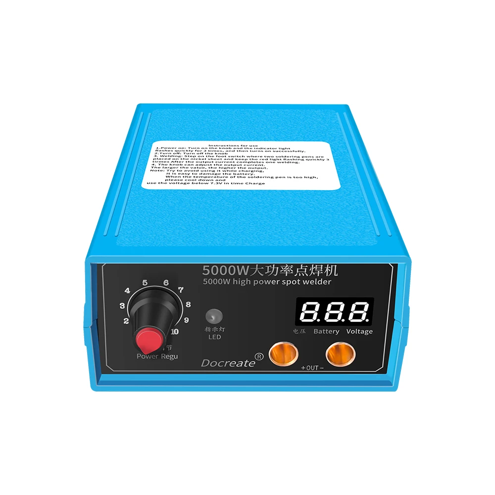 Digital Spot Welding Machine High Power 5000W Battery Pack Welding Tool For 0.15mm Nickel Sheet DIY 18650 Battery Spot Welder
Digital Spot Welding Machine High Power 5000W Battery Pack Welding Tool For 0.15mm Nickel Sheet DIY 18650 Battery Spot Welder